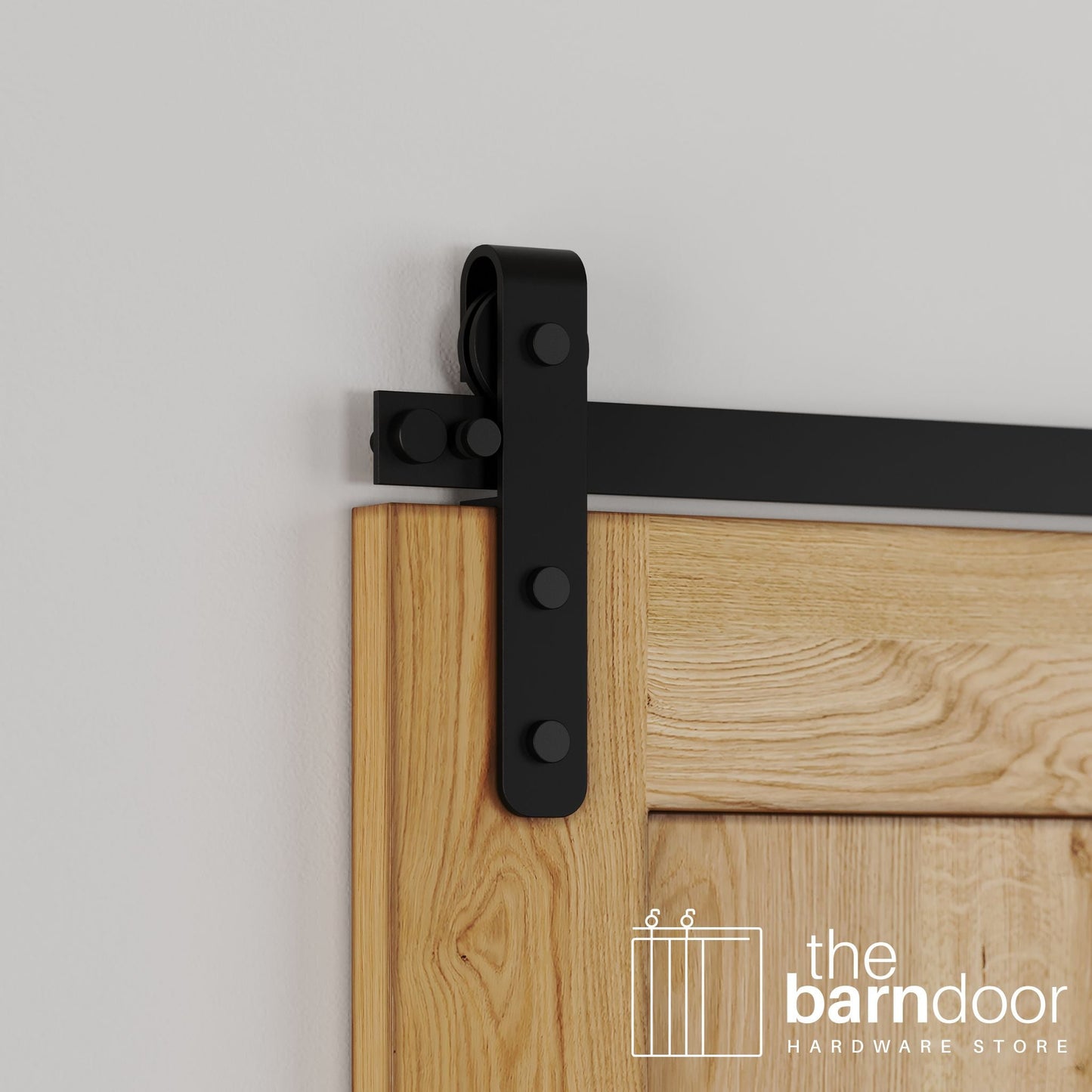 J-Strap Stainless Steel Barn Door Hardware Kit