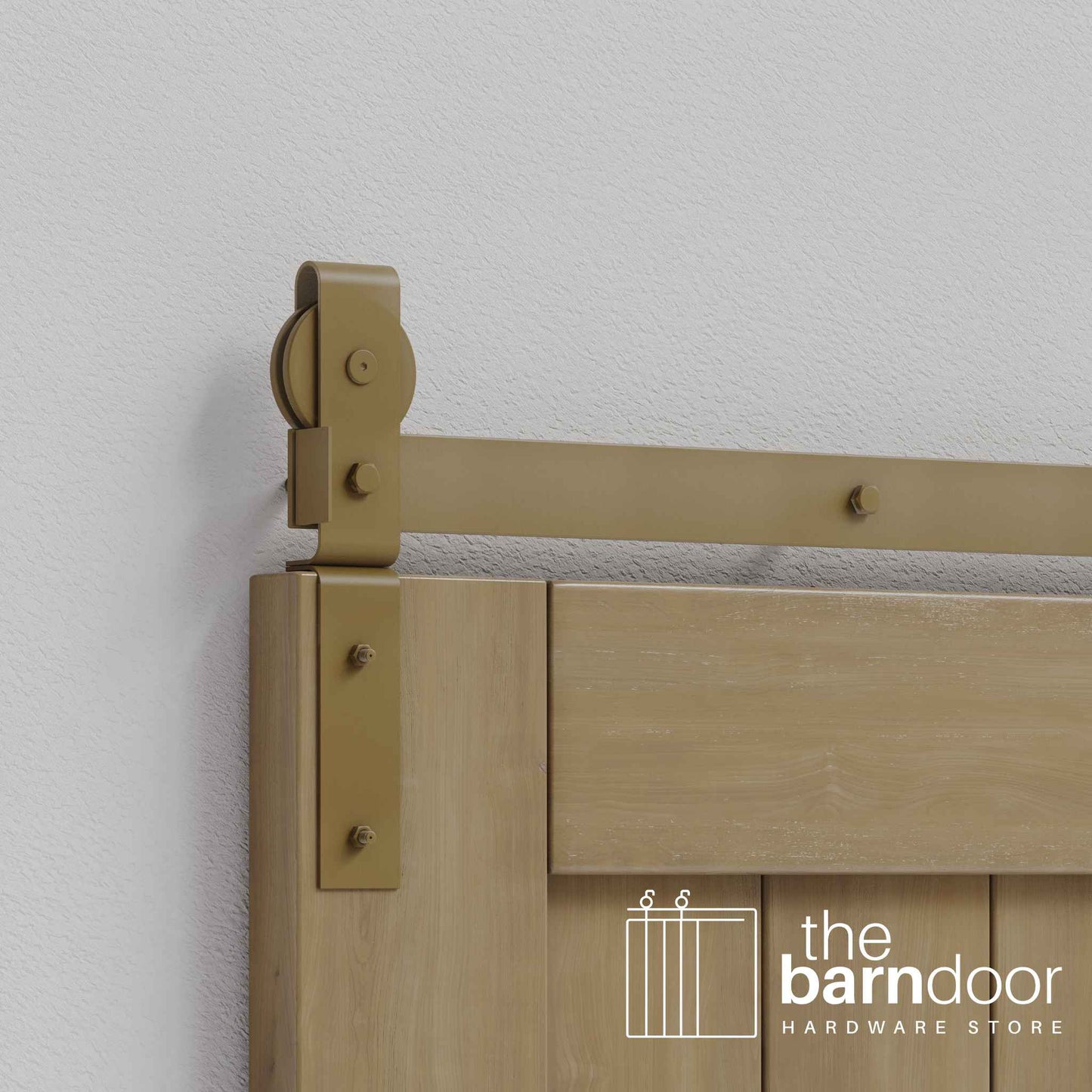 J-Strap Heavy Duty Bifold Barn Door Hardware Kit | 4-Door Biparting