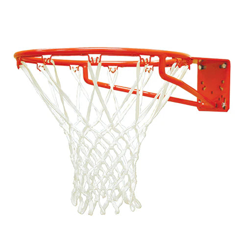 Jaypro Gooseneck Basketball System - 72 in. Steel Backboard & Double Rim Goal