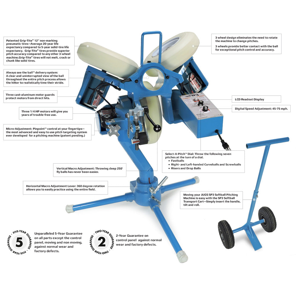 JUGS SP3™ Softball Pitching Machine