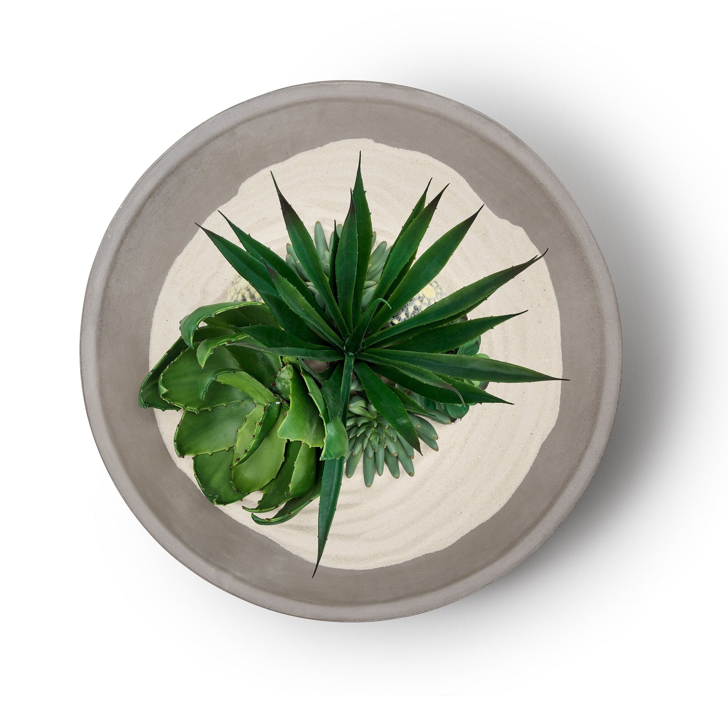 Concrete Infinity Bowl with Birch Presentation Crate: Gray
