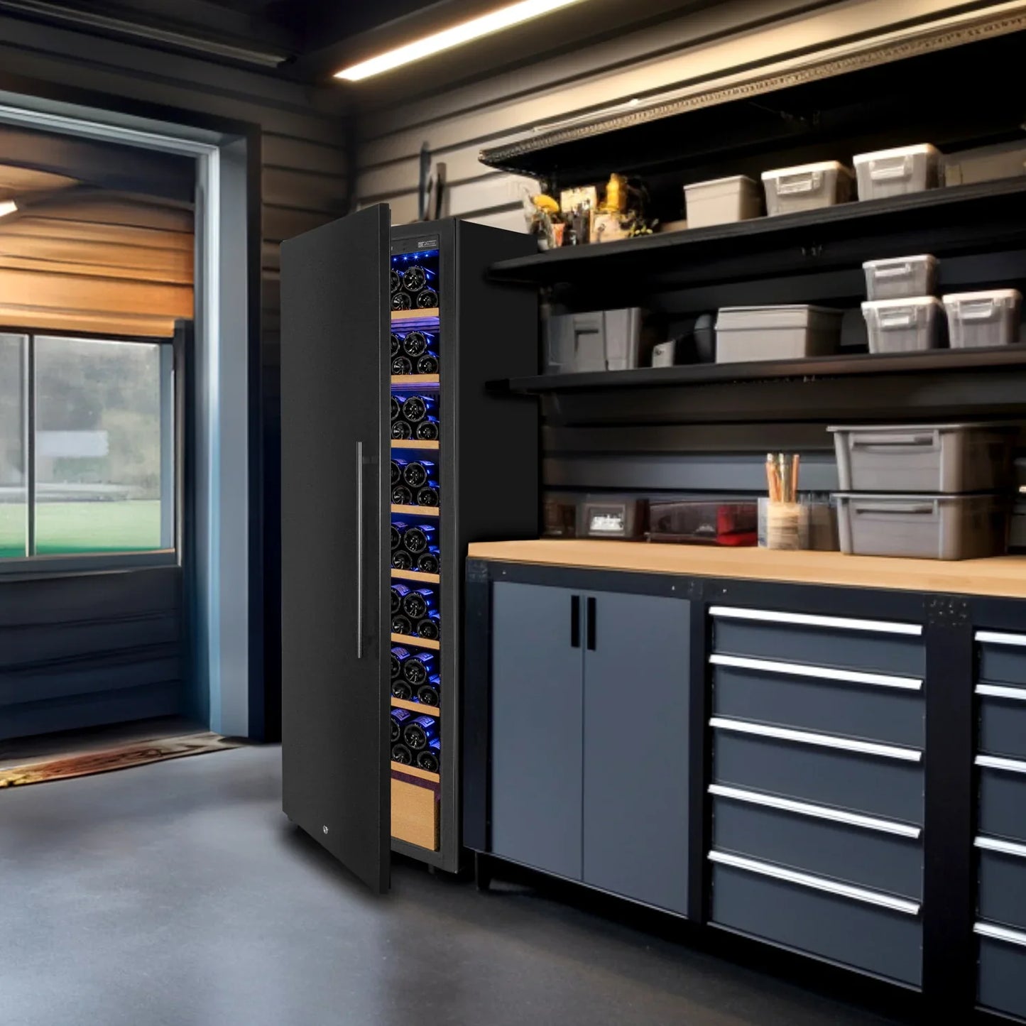 Allavino Wine Vault with Solid Black
