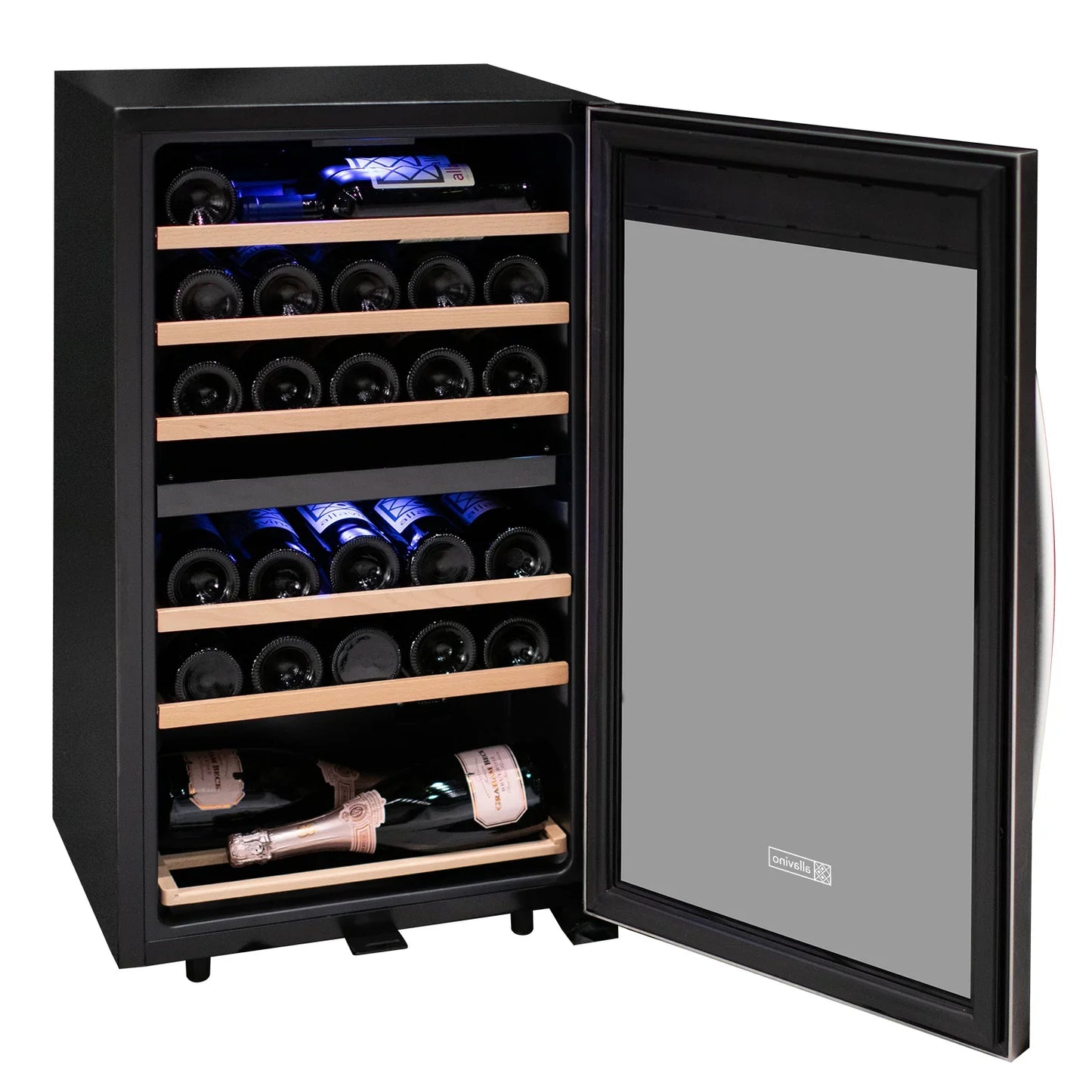 Allavino Cascina Series Freestanding Wine Cooler Refrigerator with Stainless Steel Door
