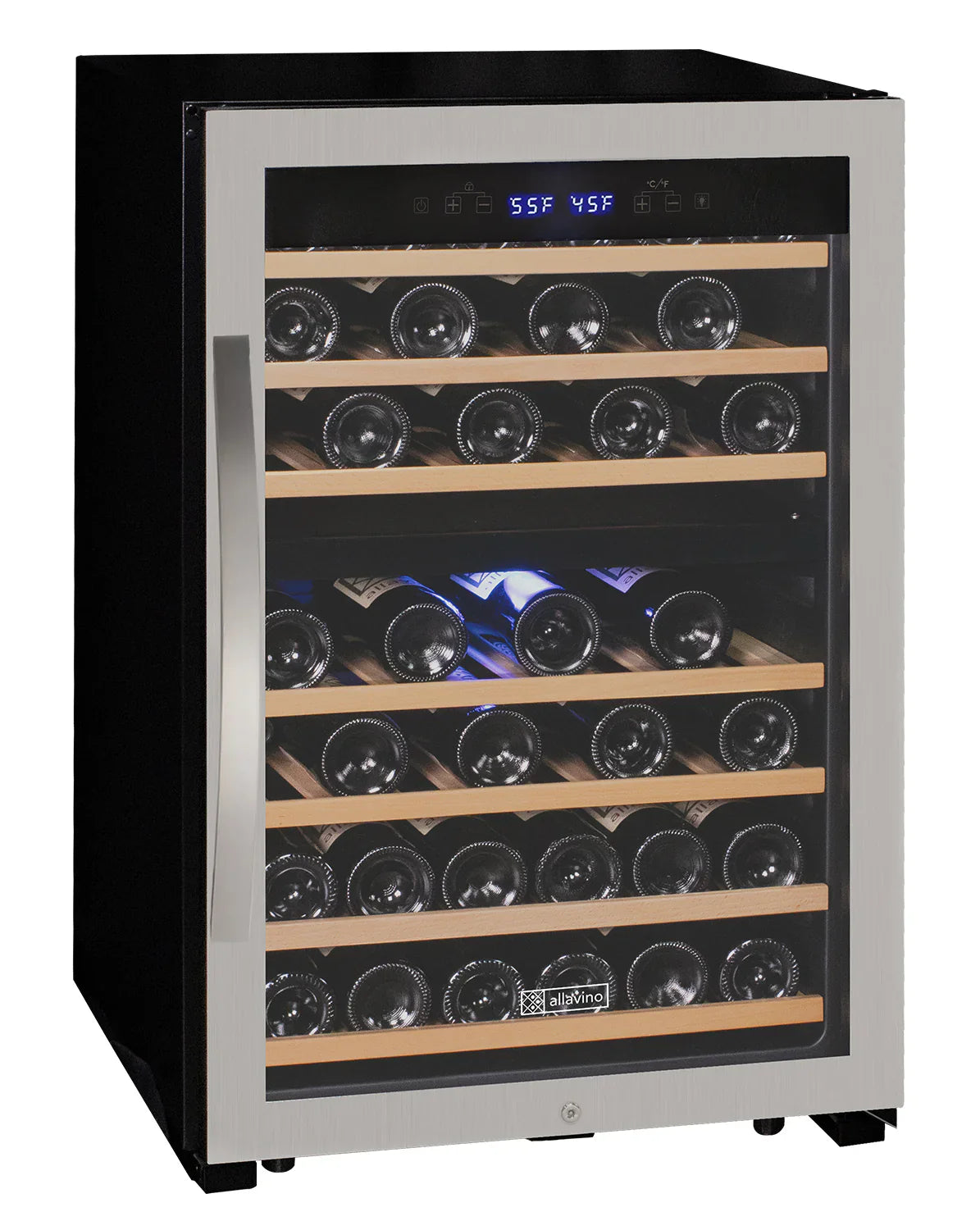 Allavino Cascina Series Freestanding Wine Cooler Refrigerator with Stainless Steel Door