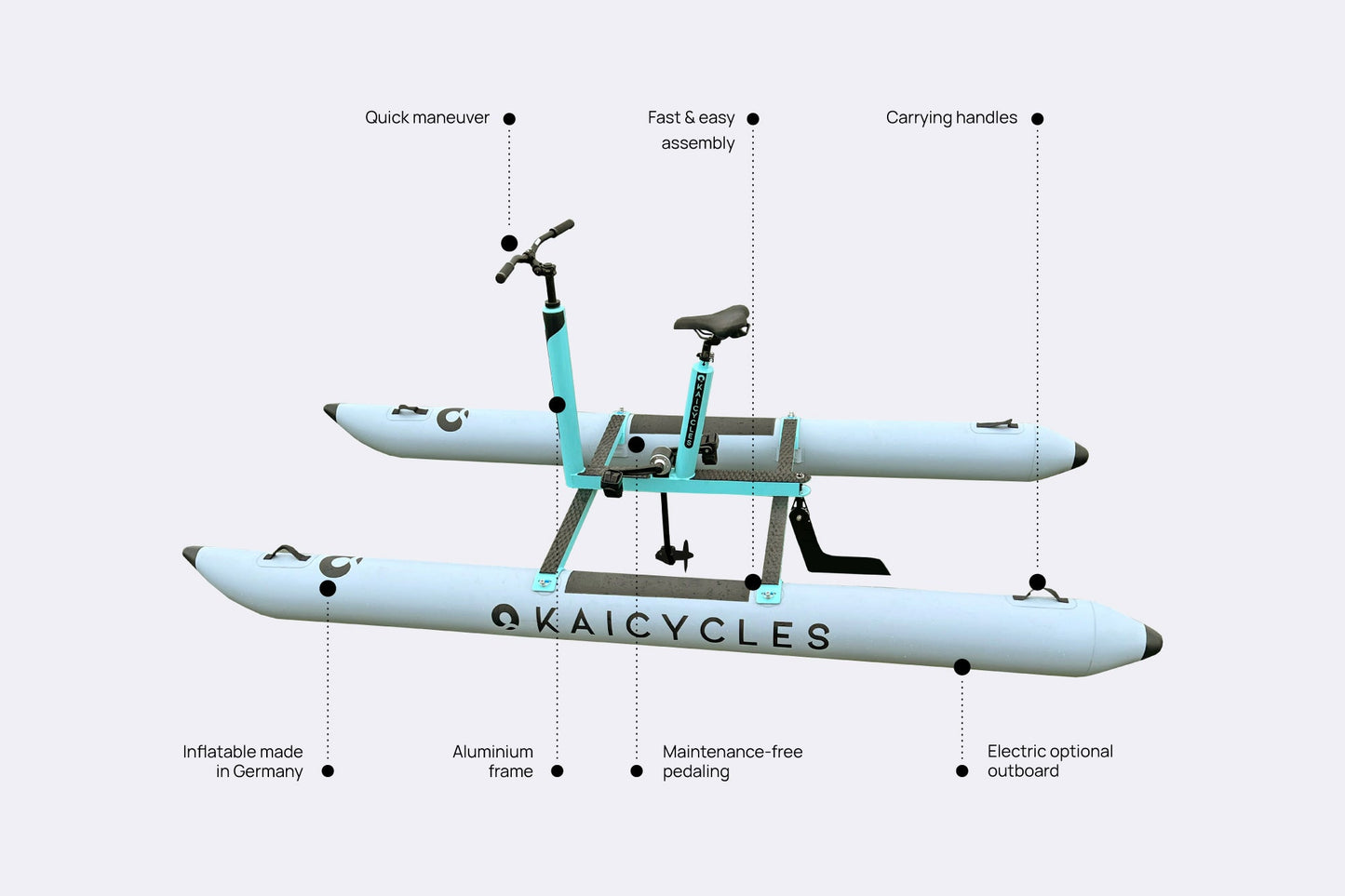 Kaicycles™ MAX Aquatic Bicycle | Water E-Bike