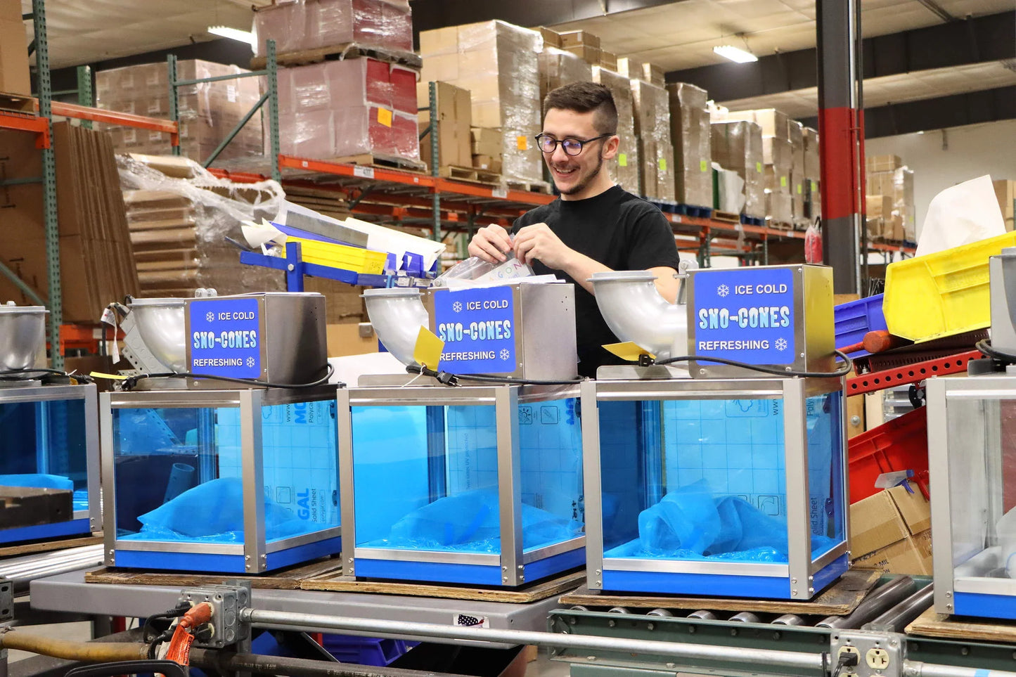 Arctic Blast Snow Cone Machine with Cart by Paragon Concessions