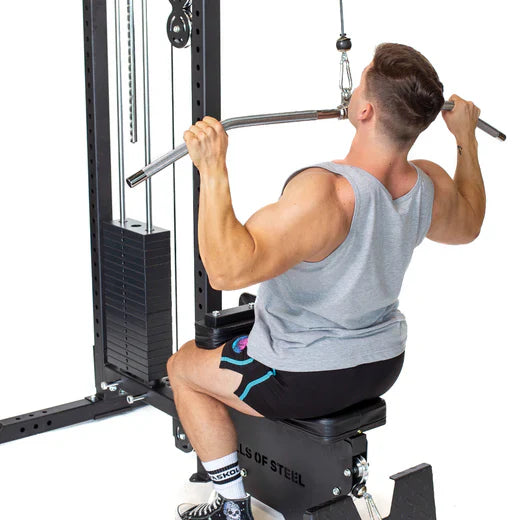 Bells of Steel Lat Pulldown Low Row Machine