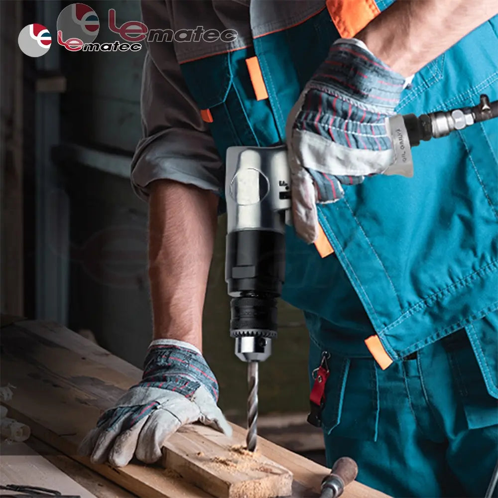 LE-D130 3/8" Reversible Air Drill – Lightweight Power Drilling