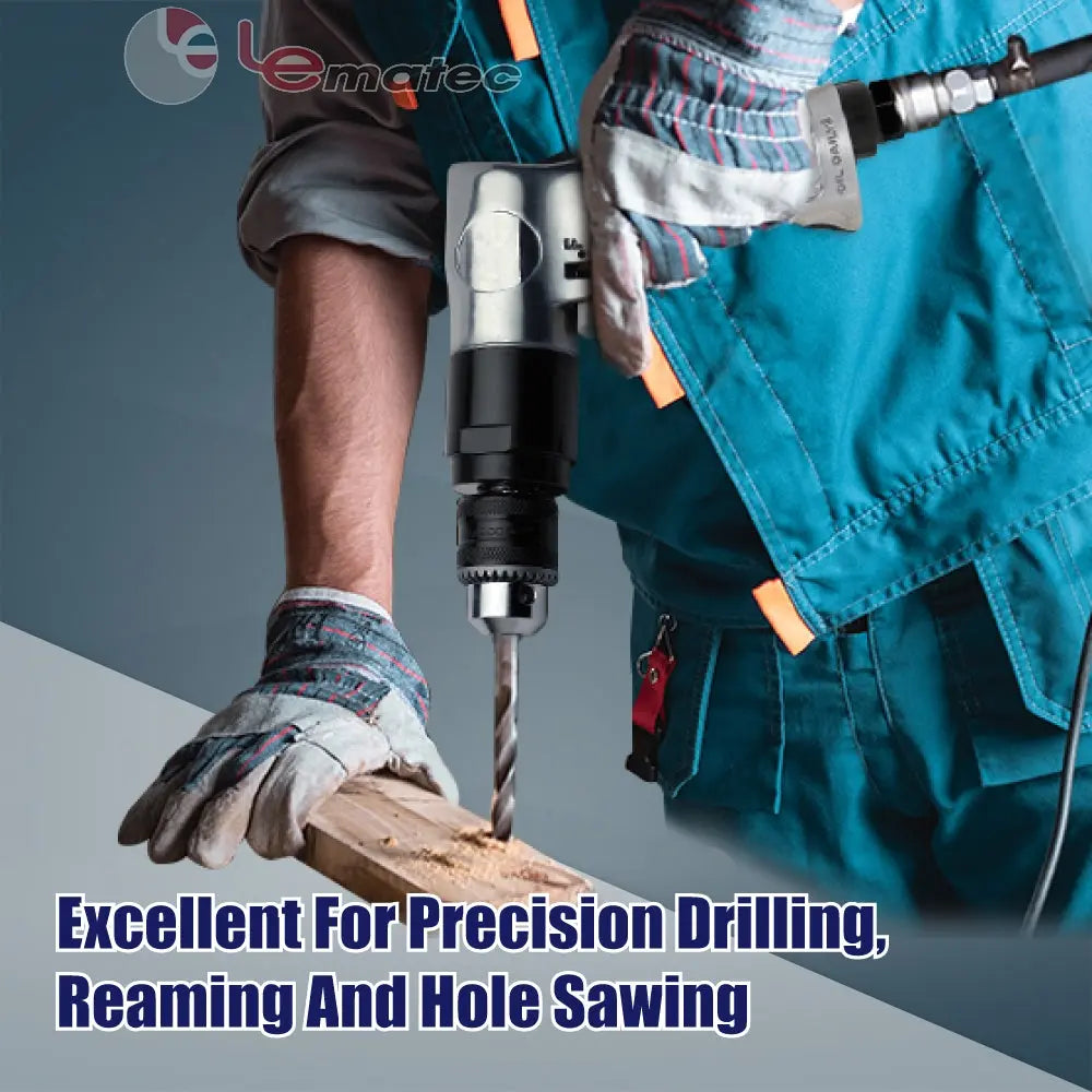 LE-D130 3/8" Reversible Air Drill – Lightweight Power Drilling