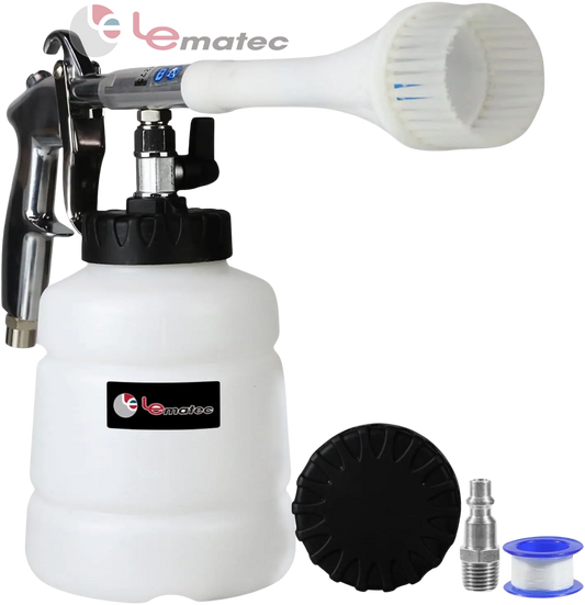 Professional Air-Powered Car Cleaning Gun - High Pressure with Detachable Brush