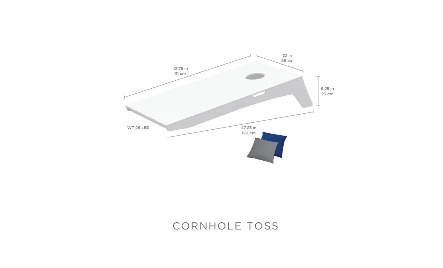 Ledge Lounger Cornhole Outdoor Game