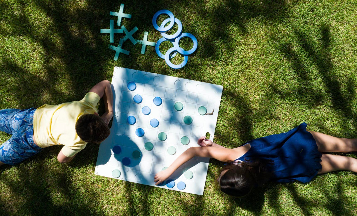 Ledge Lounger Checkers & Tic Tac Toe Outdoor Game Set