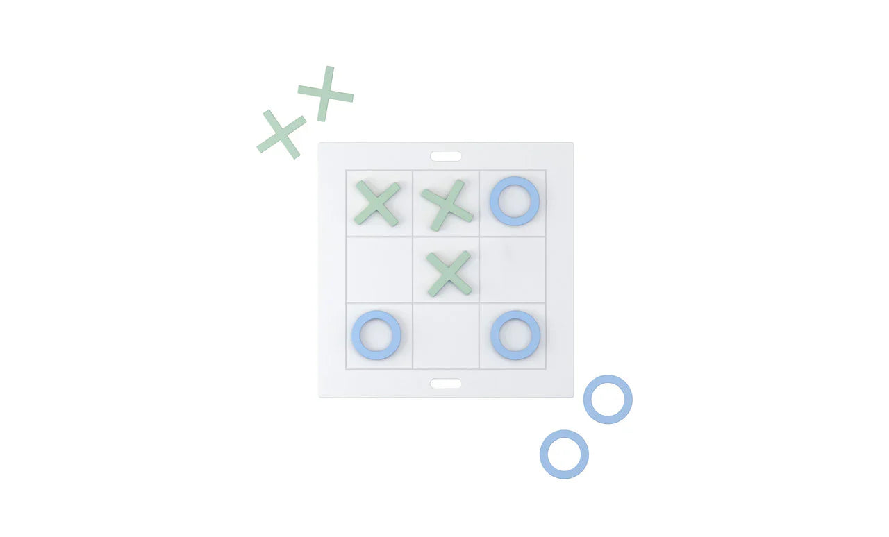 Ledge Lounger Checkers & Tic Tac Toe Outdoor Game Set