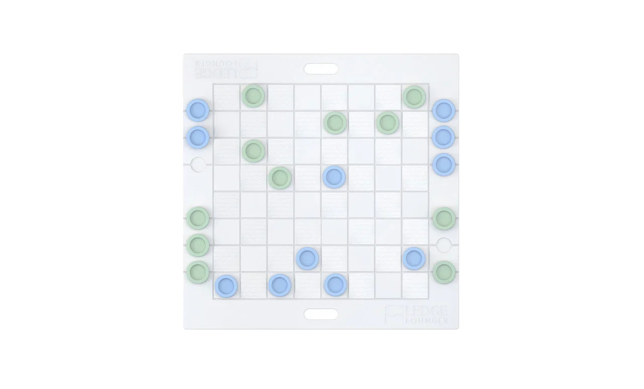 Ledge Lounger Checkers & Tic Tac Toe Outdoor Game Set
