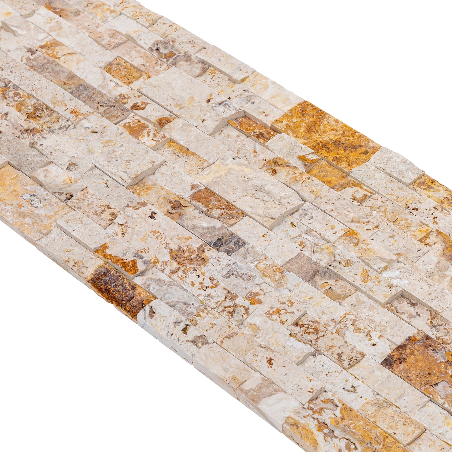 Leonardo Onyx Ledger 3D Panel 6"x24" Natural Marble Wall Tile - Full Truckload