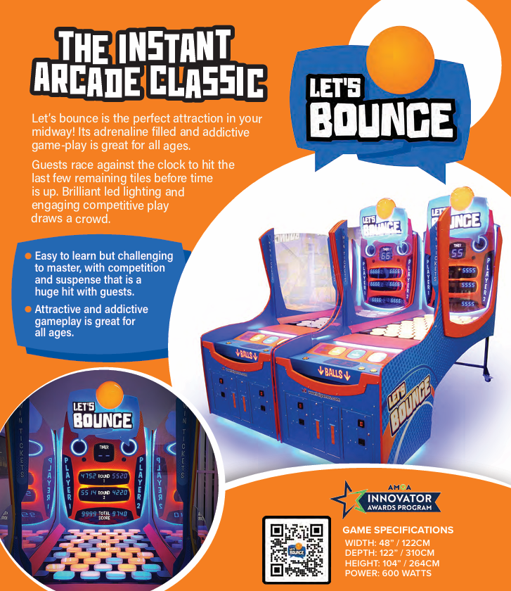 LAI Games Let's Bounce Arcade Game Machine