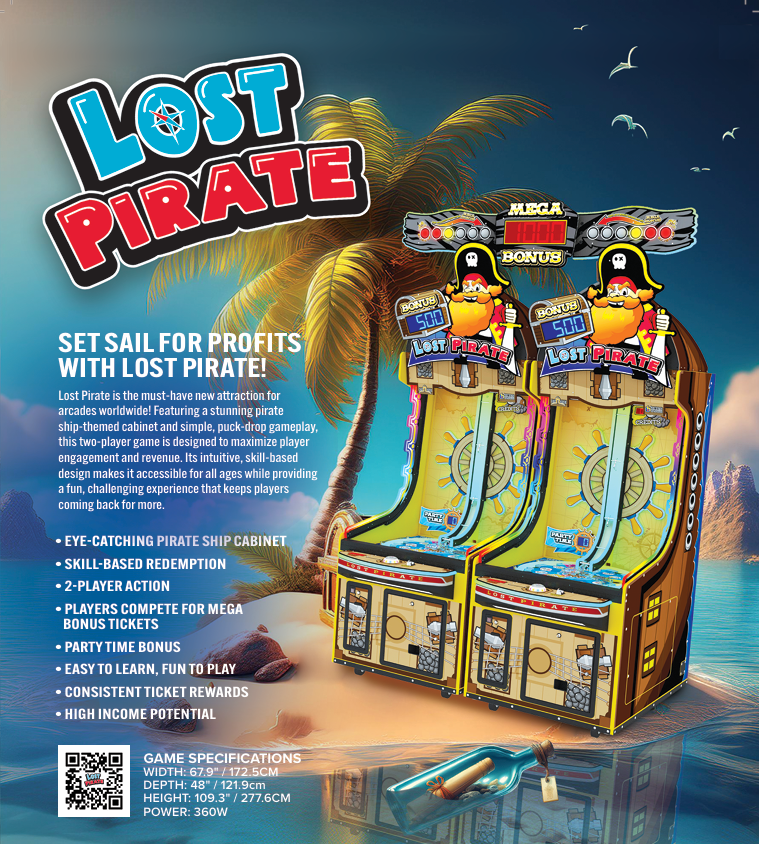LAI Games Lost Pirate Twin Arcade Game