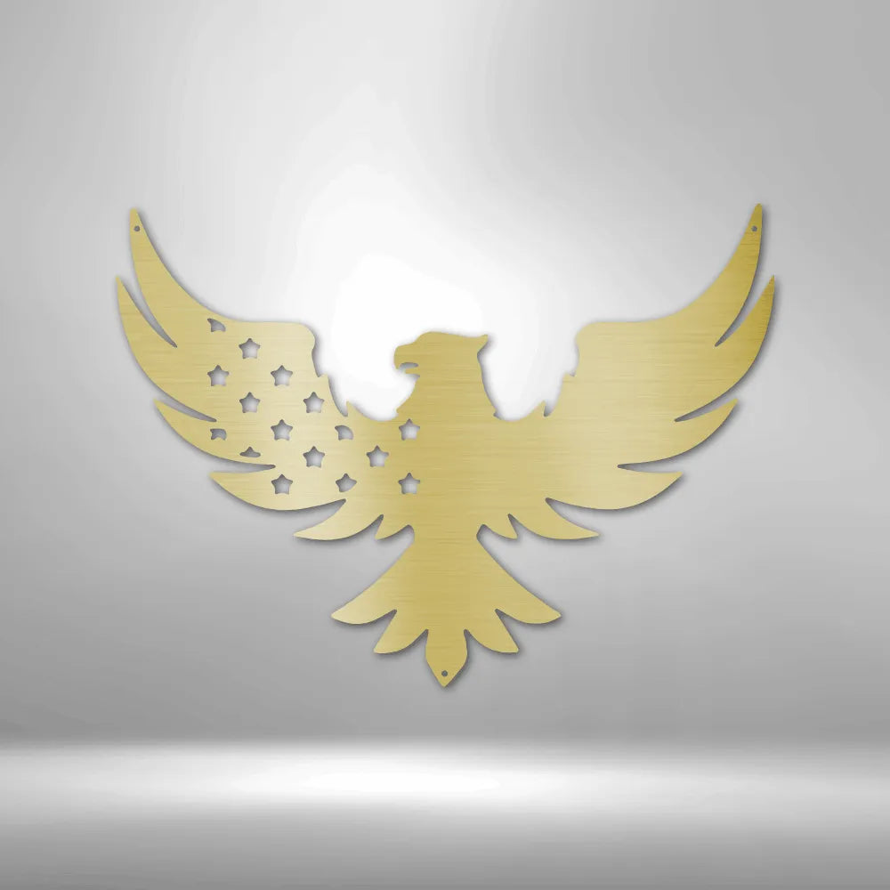 Patriotic Eagle - Steel Sign