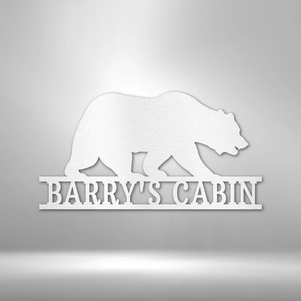 Bear Monogram - Custom Steel Sign