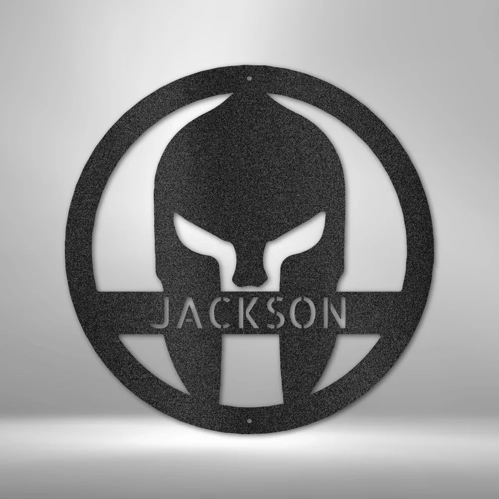 Spartan Helmet - Custom Steel Sign