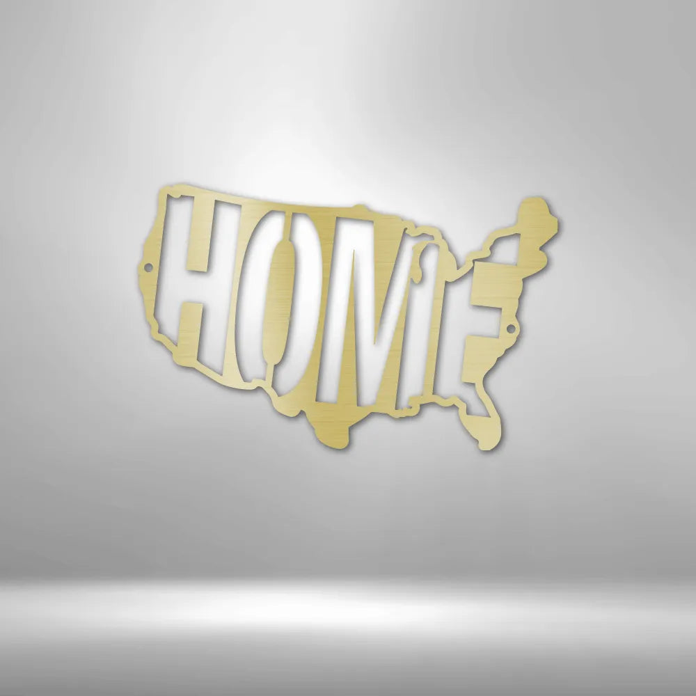 USA Home - Steel Sign