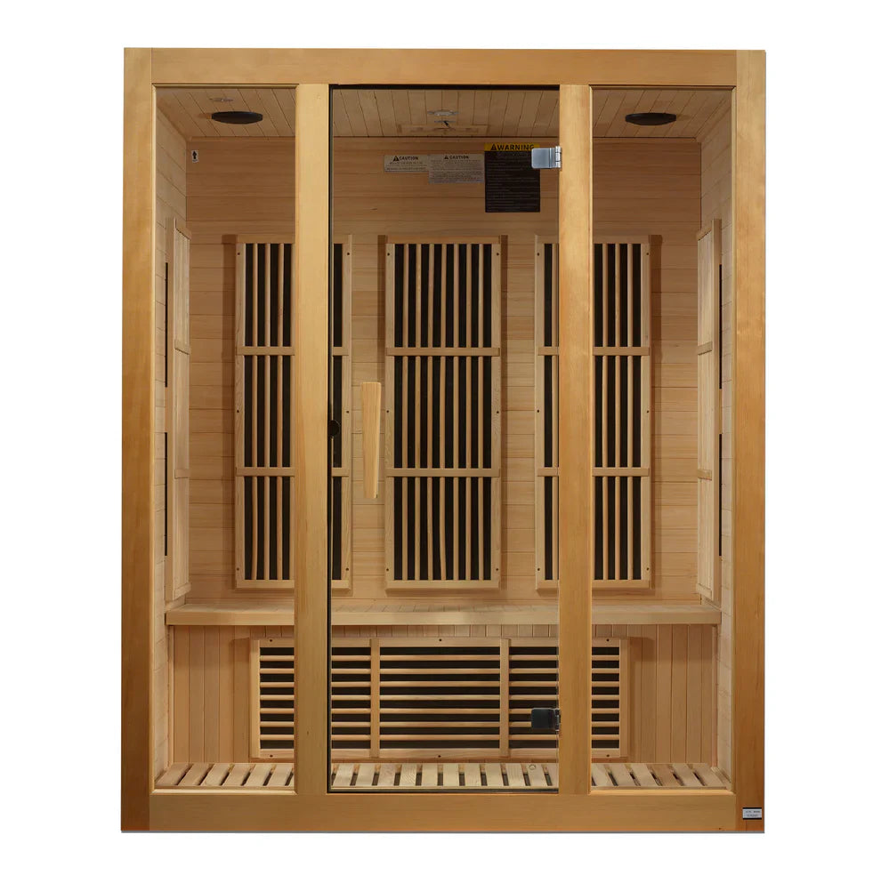 Maxxus "Bellevue" 3 Person EMF FAR IR Sauna (MX-J306-01)