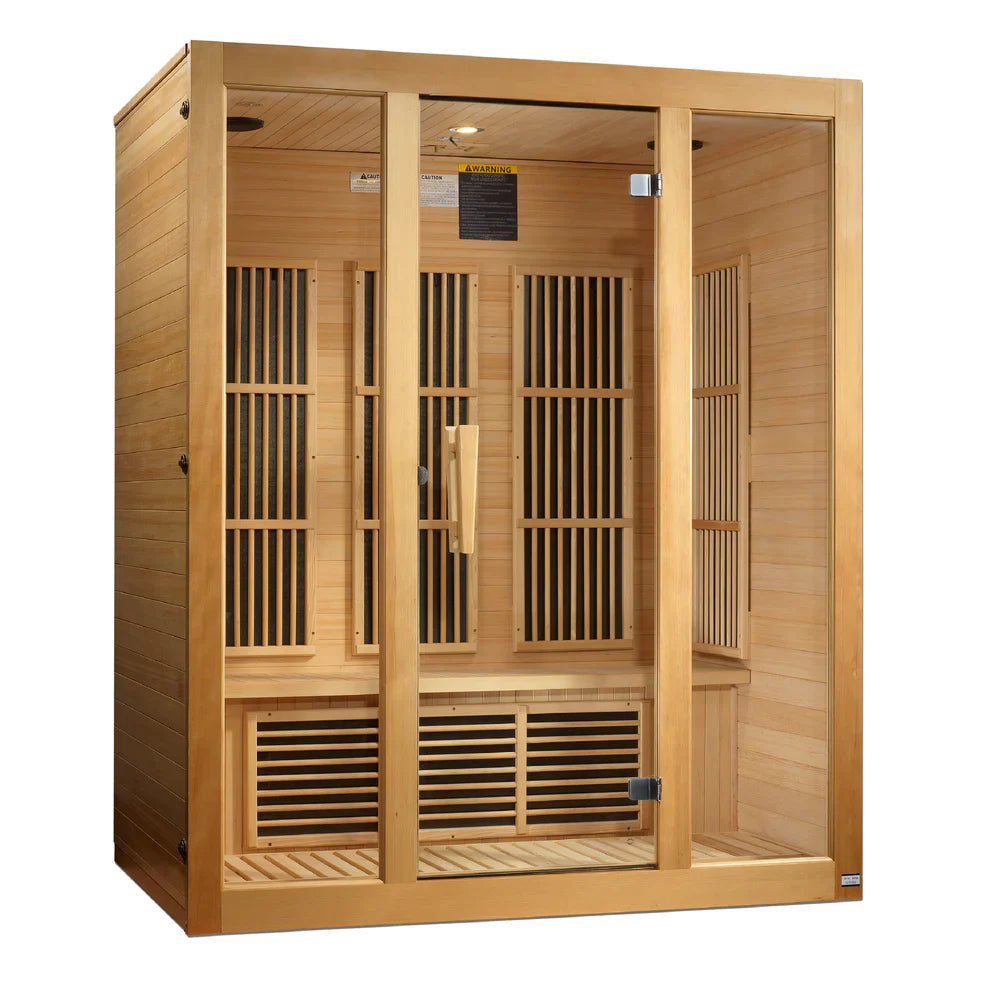 Maxxus "Bellevue" 3 Person EMF FAR IR Sauna (MX-J306-01)