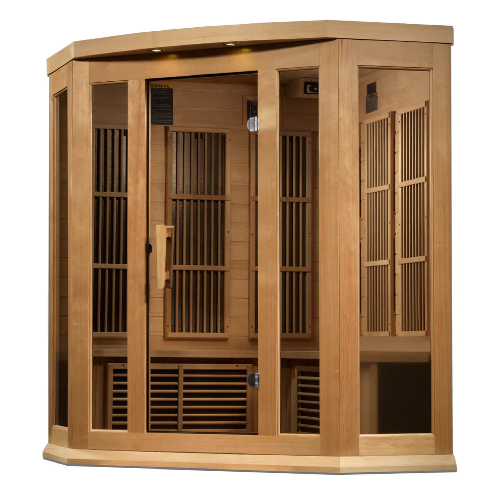 Maxxus "Avignon" 3 Person Corner Near Zero EMF FAR IR Sauna
