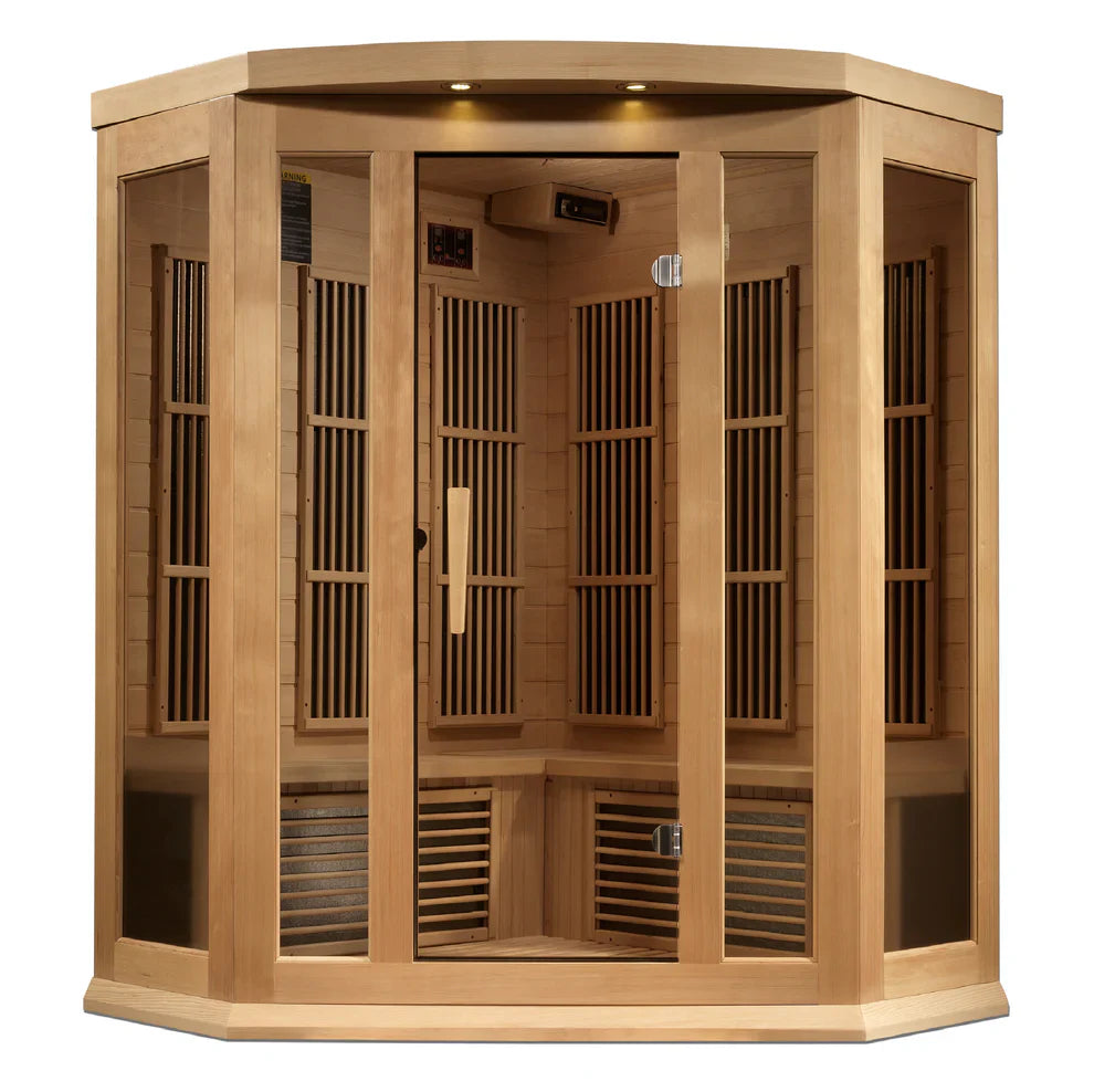 Maxxus "Avignon" 3 Person Corner Near Zero EMF FAR IR Sauna