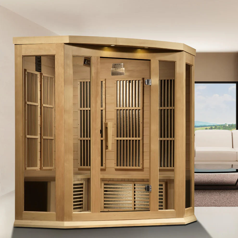 Maxxus "Avignon" 3 Person Corner Near Zero EMF FAR IR Sauna