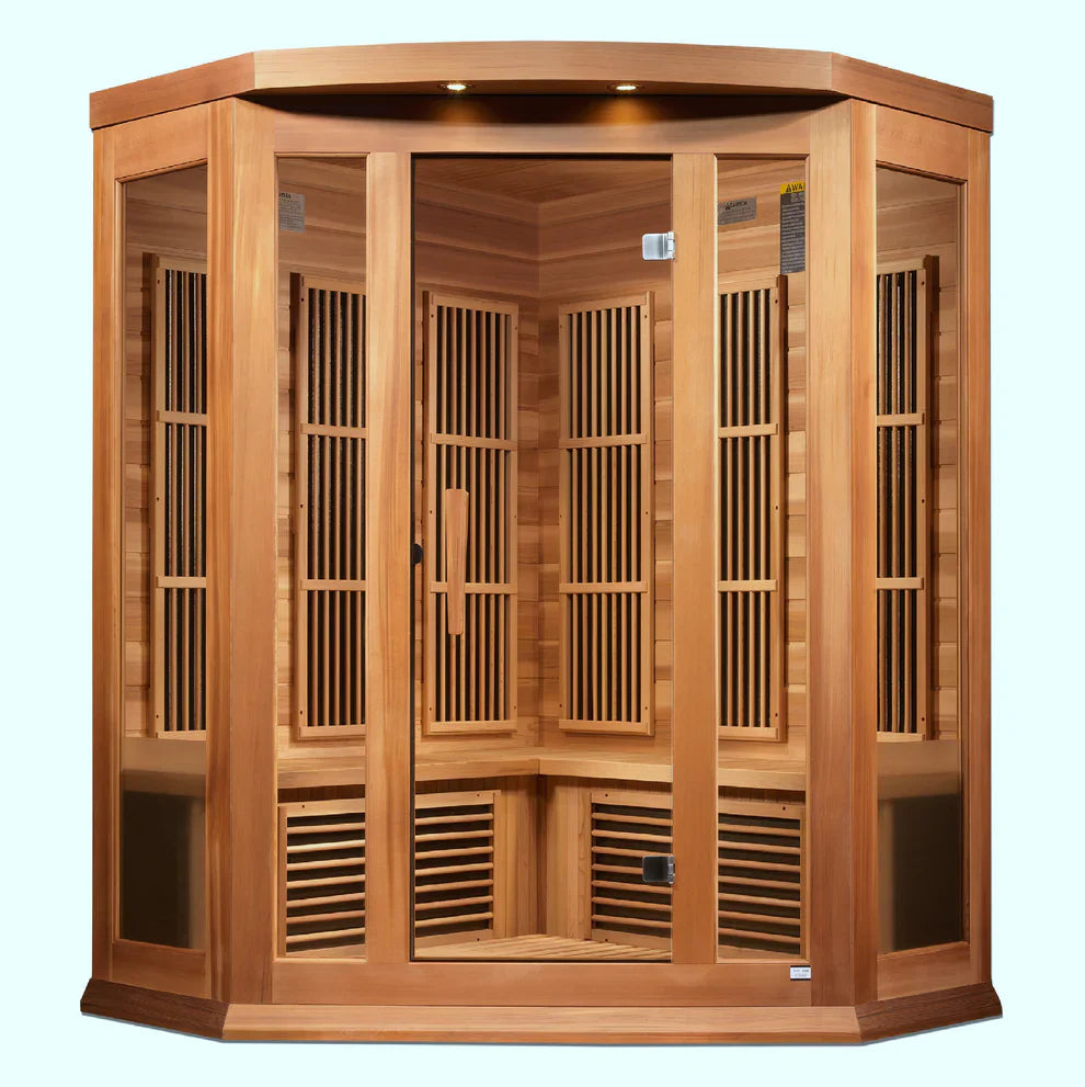 Maxxus "Avignon" 3 Person Corner Near Zero EMF FAR IR Sauna