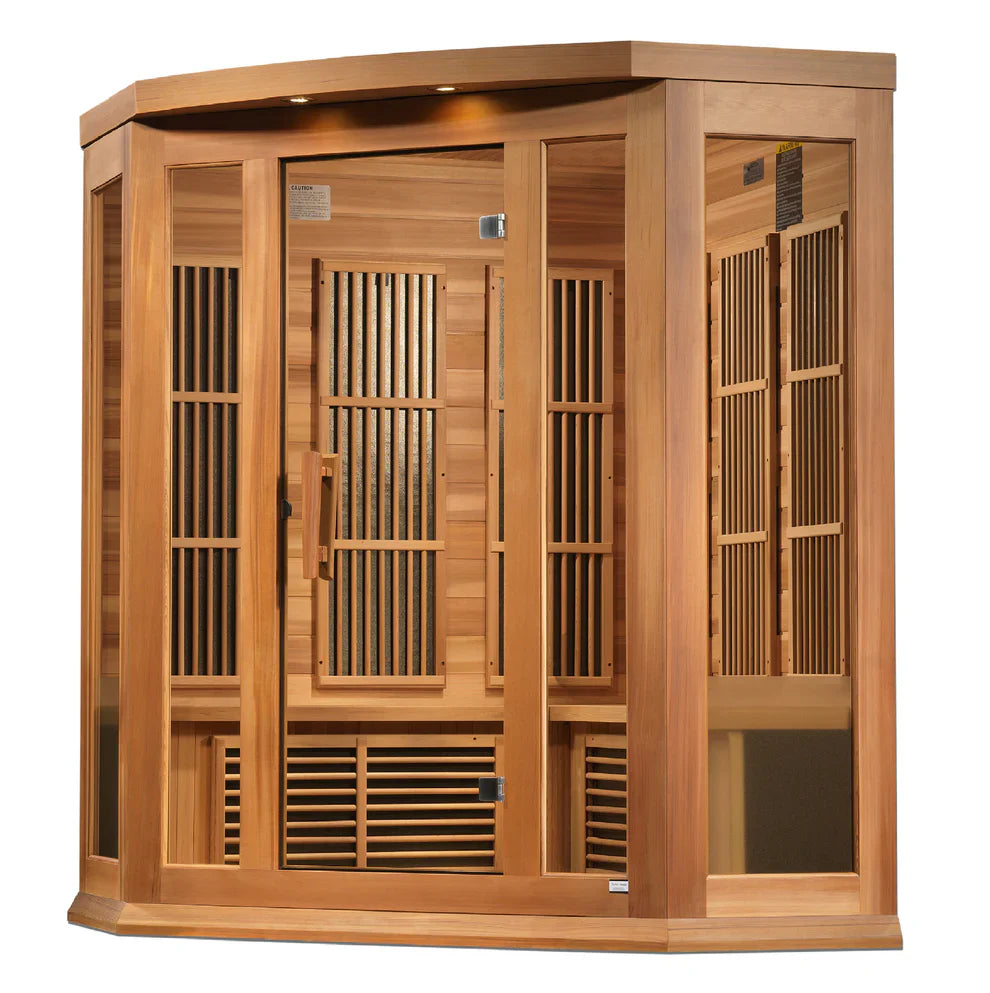 Maxxus "Avignon" 3 Person Corner Near Zero EMF FAR IR Sauna