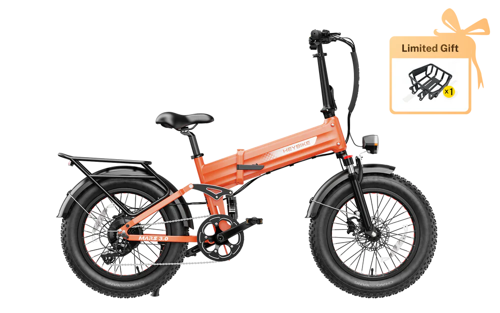 Heybike MARS 3.0 Electric Bike - Top Speed 28 MPH