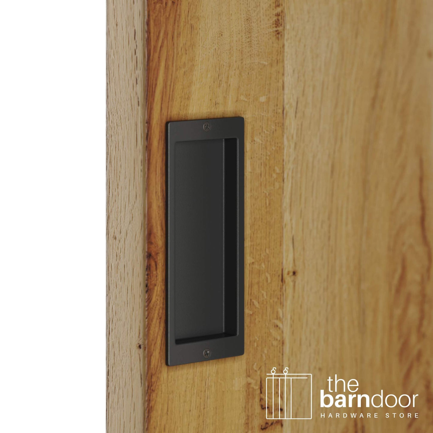 Barn Door Square Corner Flush Pull