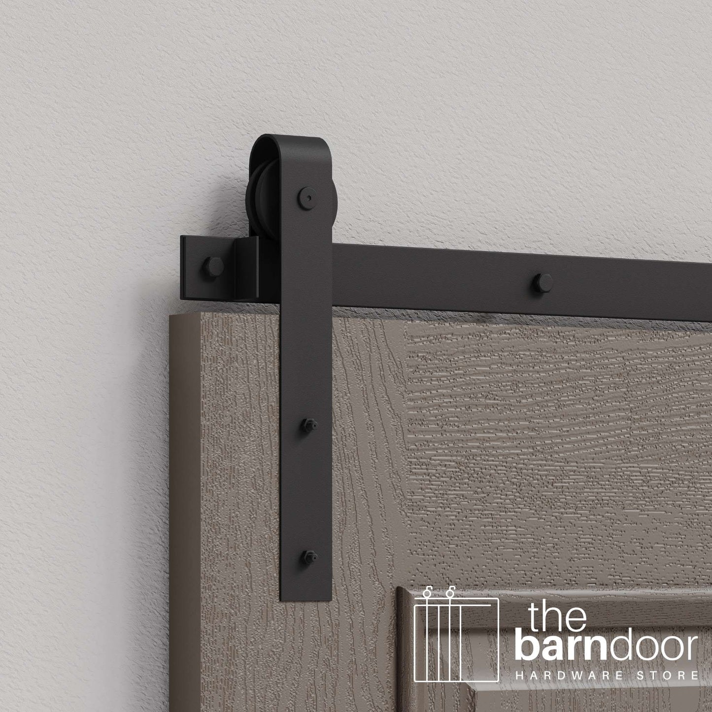 J Strap Heavy Duty Sliding Barn Door Hardware Kit