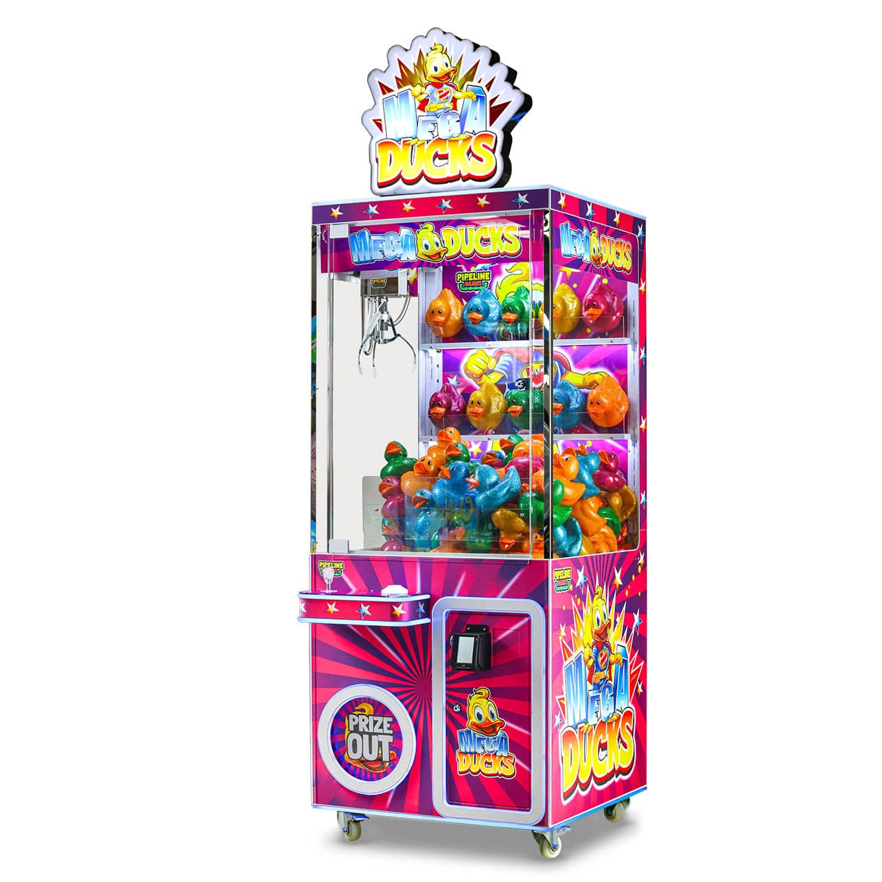 Pipeline Games Mega Ducks 31" Arcade Claw Machine
