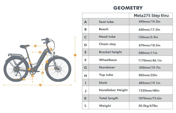 Eunorau META275 ST 1.0 Electric Bike