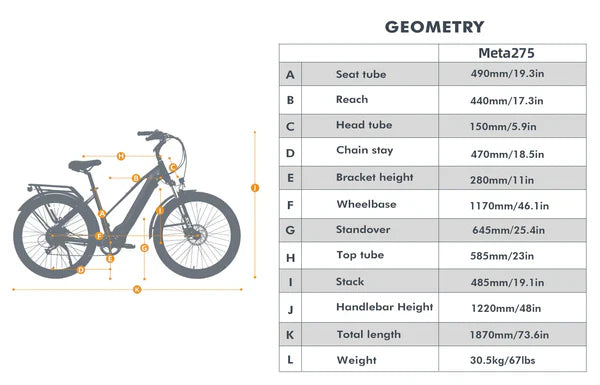Eunorau META275 1.0 Electric Bike