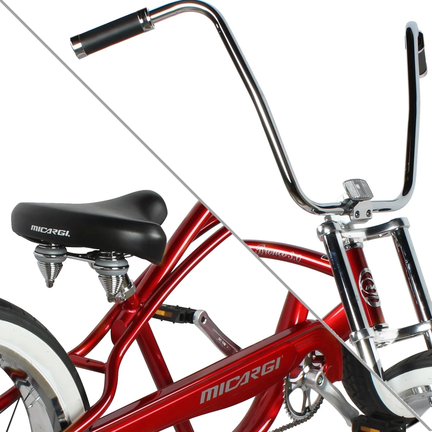 Micargi 26" Bronco 3.0 Single Speed Cruiser Beach Bike