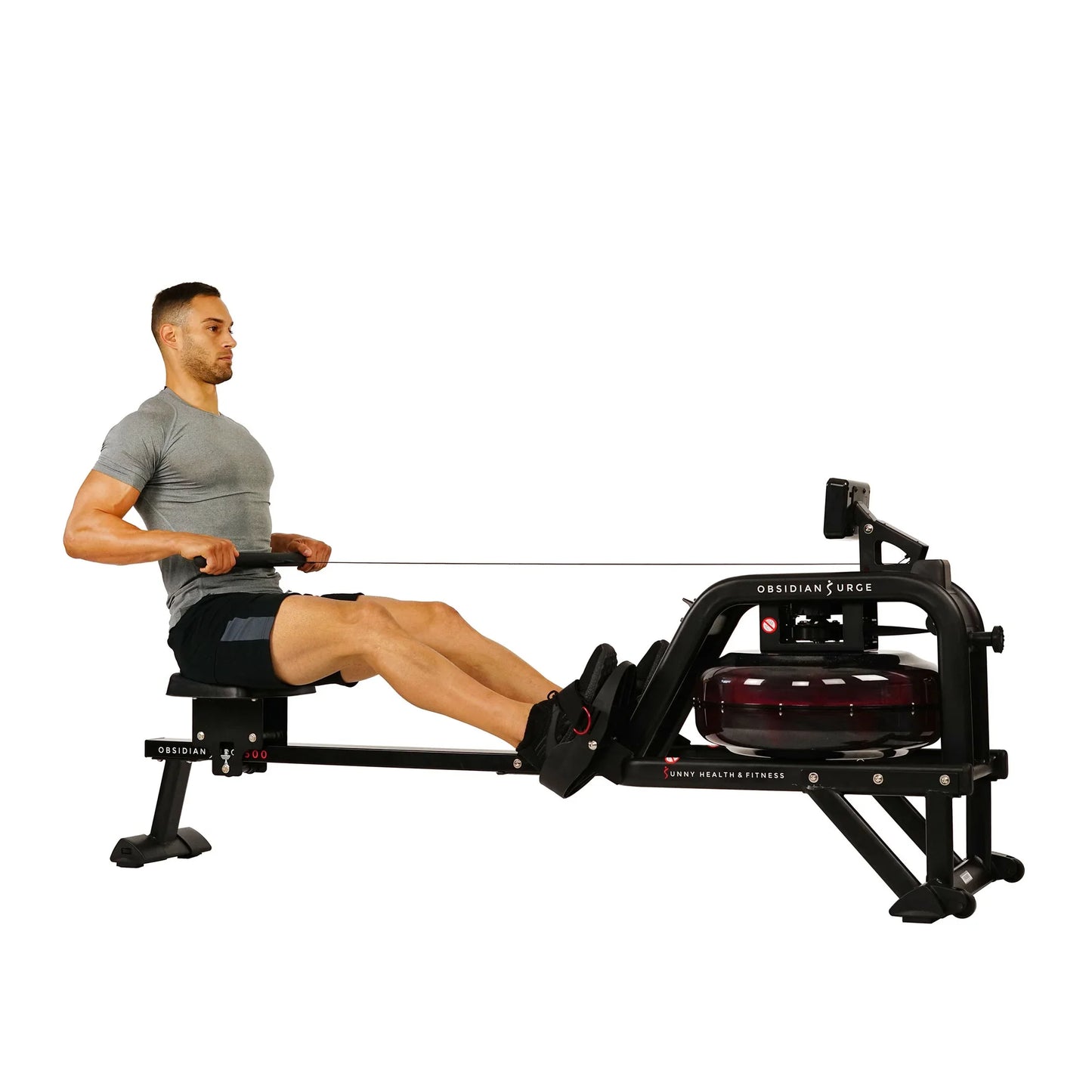 Obsidian Surge 500 m Water Rowing Machine by Sunny Health & Fitness