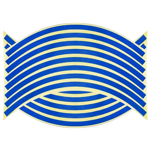 16 Pcs Strips Wheel Stickers And Decals 18 Reflective Rim Tape Bike Motorcycle Car Tape 5 Colors Car Styling