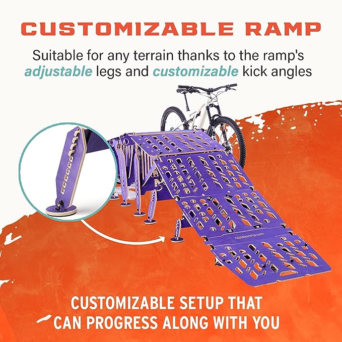 Ninja MTB Double Table Top Jump Ramp - 2x Approach Ramps + 2x Boost