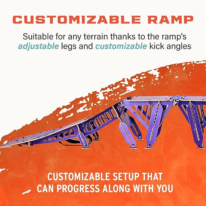 Ninja MTB Triple Table Jump Ramp Bundle - 2 Approach Ramps + 3 Boosts