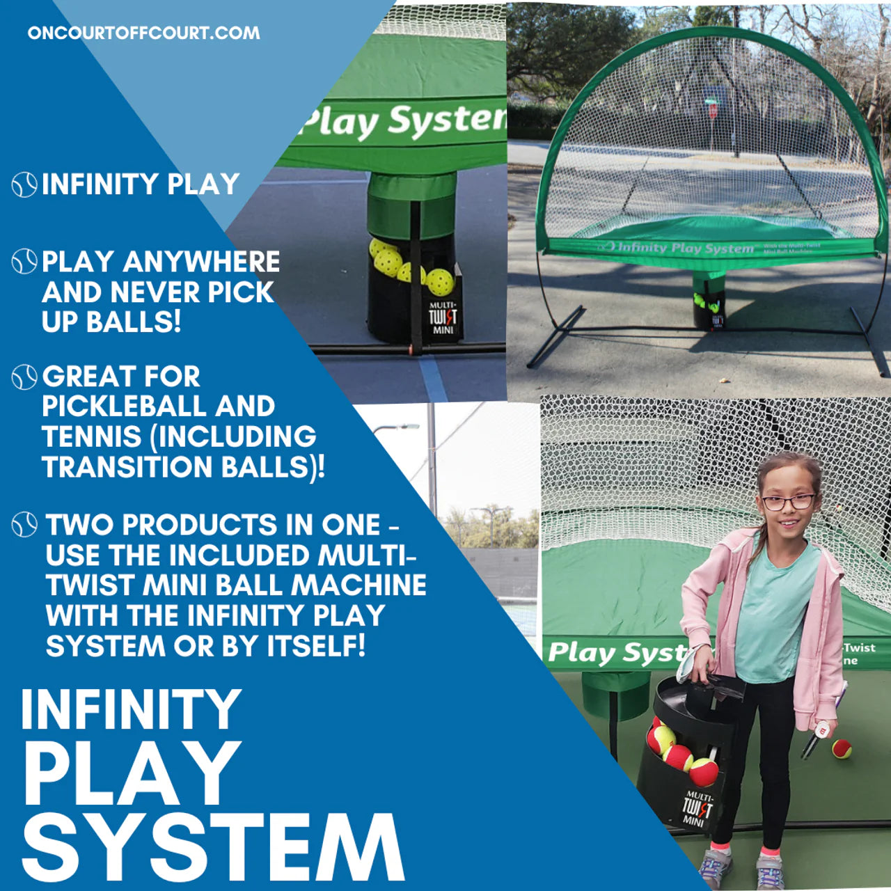 Infinity Play System with the Multi-Twist Mini Ball Machine