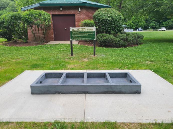 Stone Age Concrete Outdoor Box Hockey