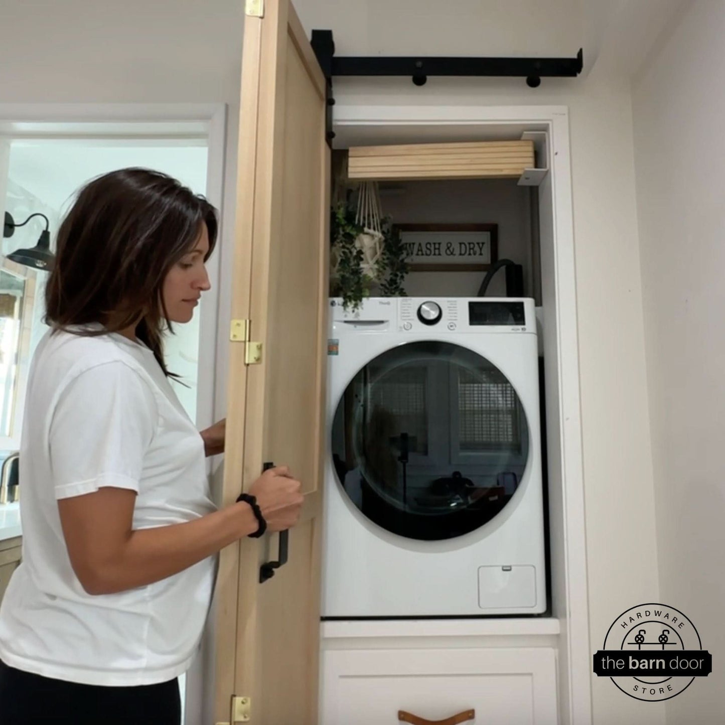 J-Strap Heavy Duty Bifold Barn Door Hardware Kit | 2 Door Kit