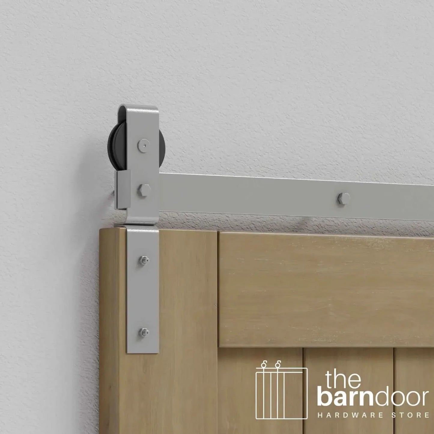 Classic J-Strap Bifold Barn Door Hardware Kit | 4-Door Biparting