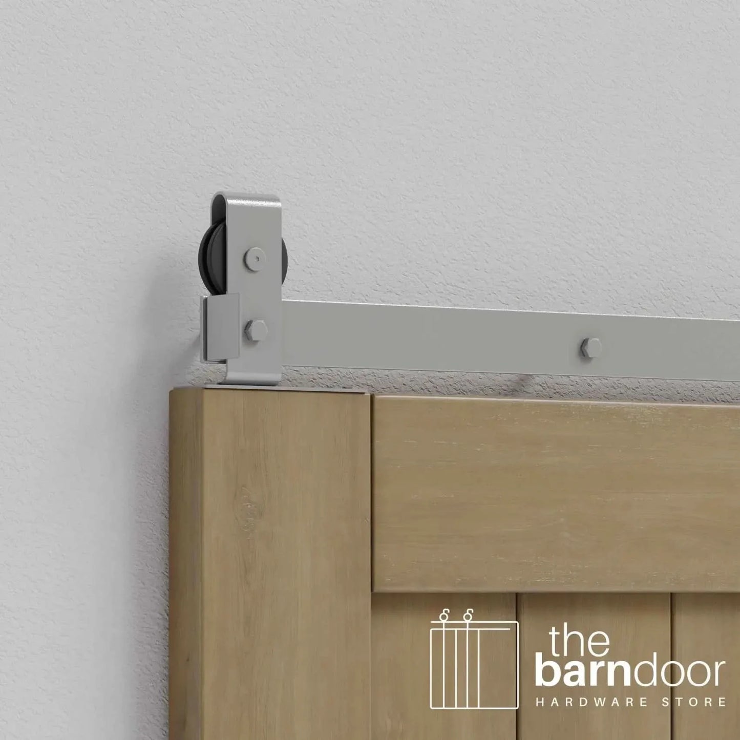 Modern J Top Mount Bifold Barn Door Hardware Kit | 2 Door Kit