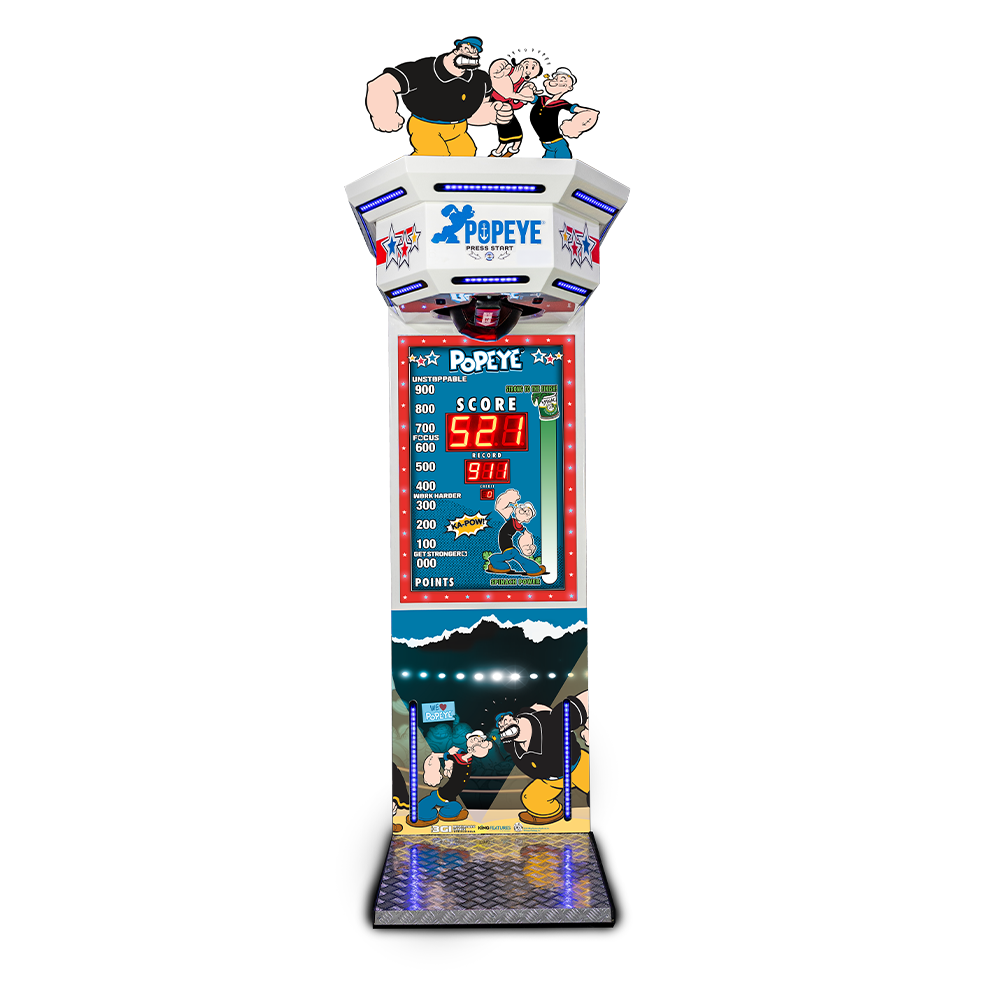 Popeye Boxer Punching Game Machine by Benchmark Games