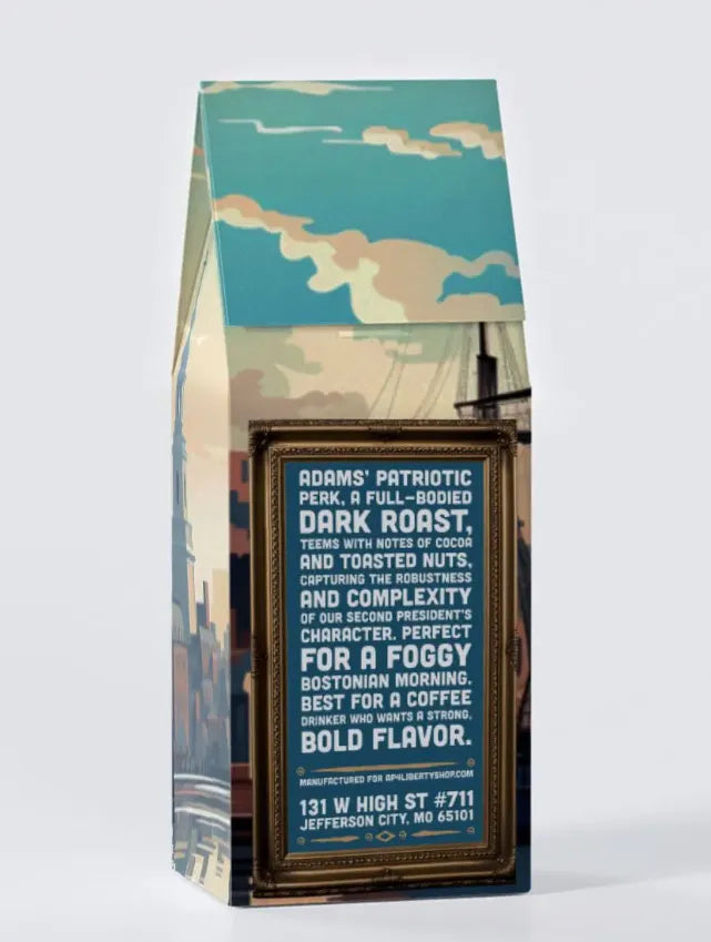 Adams' Patriotic Perk - Founding Flavors Coffee - 4LibertyShop.com